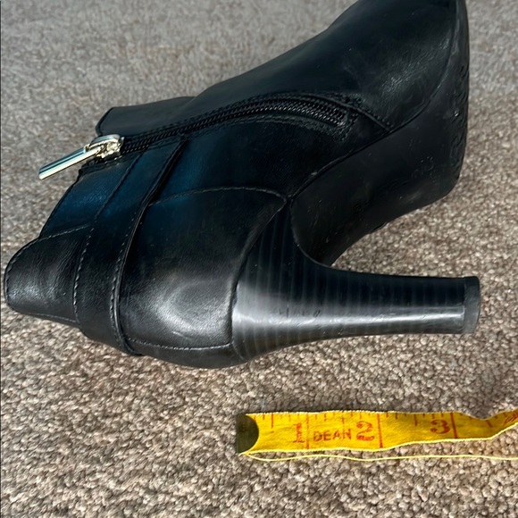 Bandolino Black Heeled Boots with Decorative Buckle - Picture 8 of 8